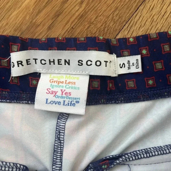 Gretchen Scott Skippy Skort Womens Geometric 4 Zip Pockets Shorts Size Small - Picture 4 of 6